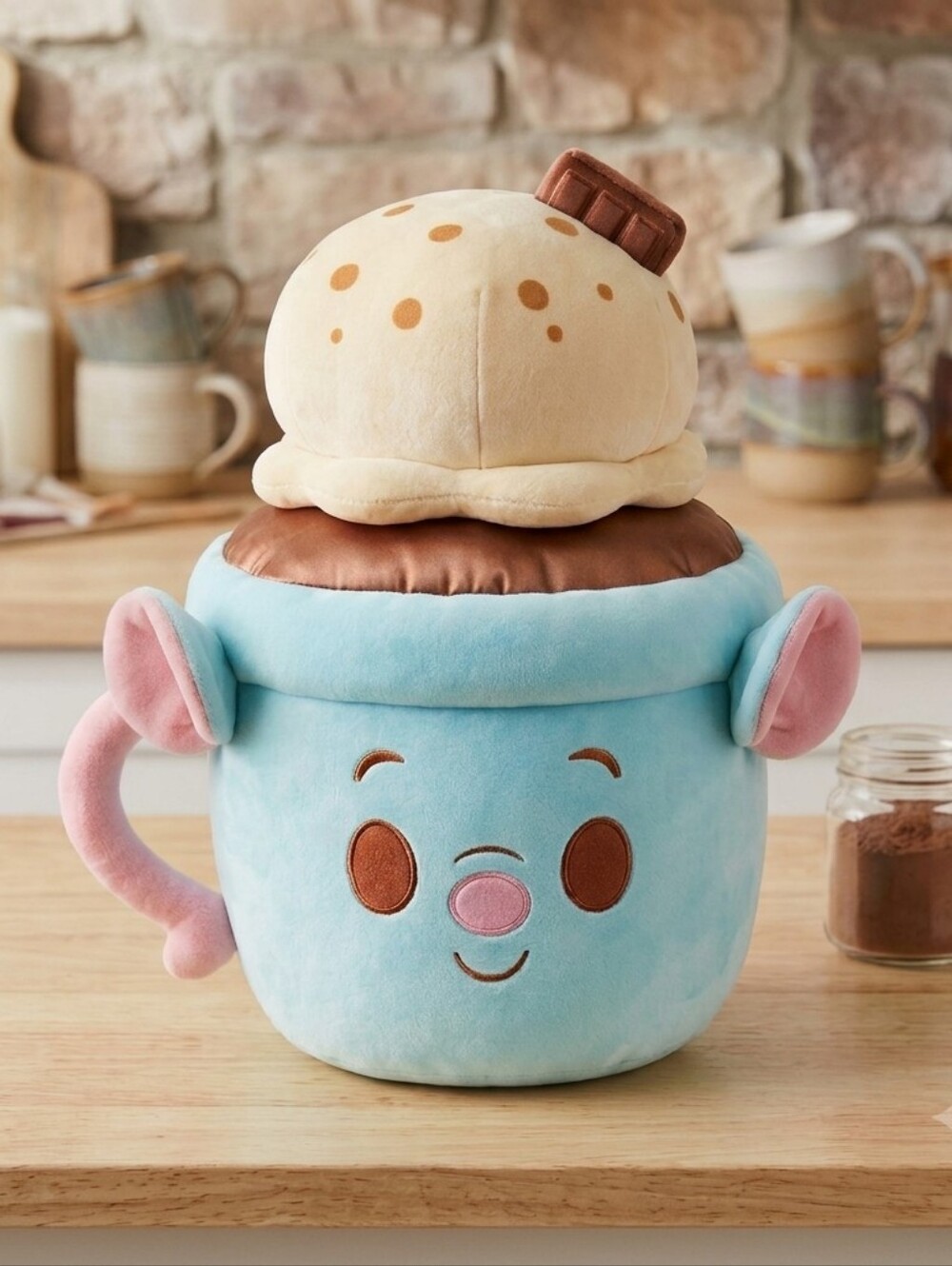 Disney Munchlings NWOT Remy Ratatouille 15 Inch Plush French Hot Chocolate Mug